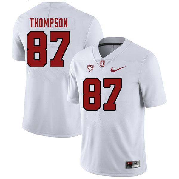 Men #87 Jason Thompson Stanford Cardinal College Football Jerseys Stitched Sale-White - Click Image to Close